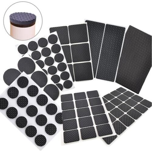 1/2/6/15/24PCS Anti-slip Mat Anti Rub Furniture Leg Pads Thickening Bumper Chair Fittings Self-adhesive Floor Protector