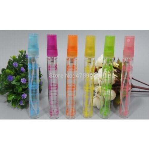 30/50pcs 10ml Mini Refillable Portable Perfume Bottle,Glass Empty Spray Bottle, Empty Cosmetic Container Color Random