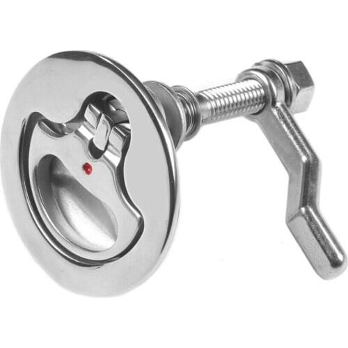 316 Stainless Steel Turning Lock Boat Marine Hatch Latch with Lift Handle 2"
