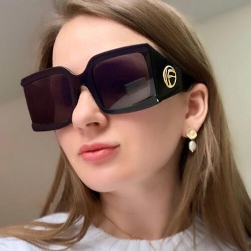2020 Fashion Celebrity Oversize Square Sunglasses Women Luxury Brand Designer Vintage Mens Sun Glasses Big Shades Sunnies Gafas