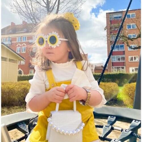 Cute Round Frame Children Sunglasses Kids Sun Glasses Boys Eyeglasses Sunflower Shades Girls Lens Baby Gafas Lunette Oculos