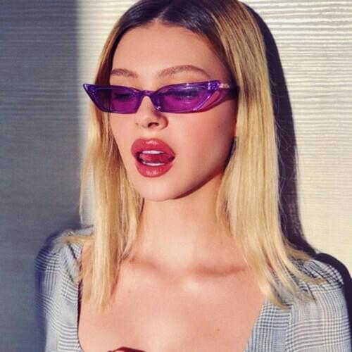 Super New Small Cat Eye Sunglasses Tint Candy Colorful Female Eyewear Sun Glasses Fashion Lunettes Gafas De Sol UV400