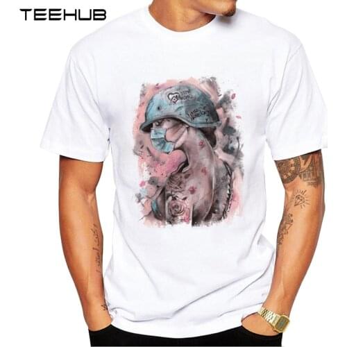 TEEHUB Mens New Fashion Healthcare Trooper Design Short Sleeve T-Shirt Cool Tops Hipster Tee Shirts