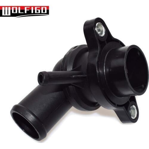 WOLFIGO New Engine Coolant Thermostat & Housing For Chevy Aveo Daewoo Lanos Pontiac Wave 96282726,96407677,96143939,15-80783