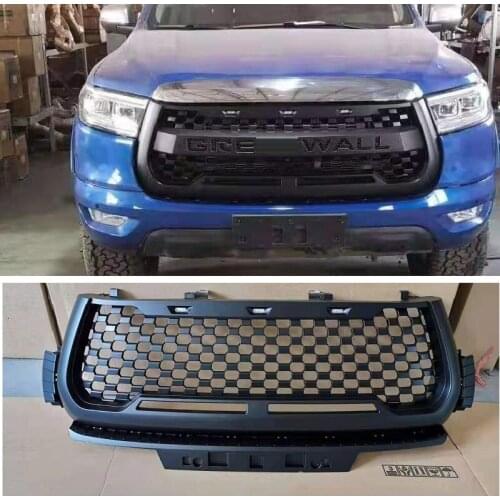 Exterior Auto Accessories Front Modify Racing Grills Grille Fit For Greatwall Poa Power 2020 2021 Mesh Mask Bumper Cover Grille