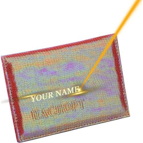 Engraved Name PU Leather Passport Cover Women Travel Card Ticket Passport Holder Customized Travel Cover Case Passport Packet