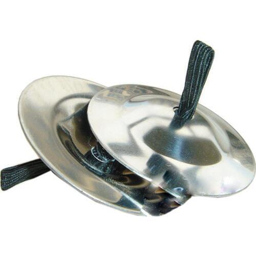 1 Pair Metal Finger Cymbals Belly Rhythm Musical Instrument Percussion Kids Toy