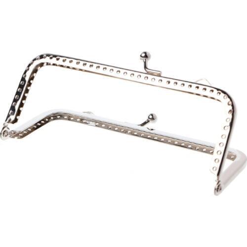 1PC Sew Holes Purse Handbag Handle Metal Coins Bag Kiss Clasp Frame 12cm