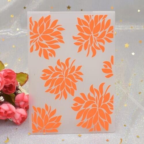 3D Flowers Embossing Folders for DIY Scrapbooking Paper Card Making Craft Plastic Embossing Template Stencil