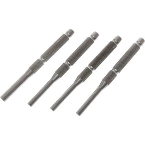 4pcs/set Stainless Steel Multi Size Hollow End Roll Pin Tool Starter Punch Kits 1/8" 5/32" 3/16" 7/32