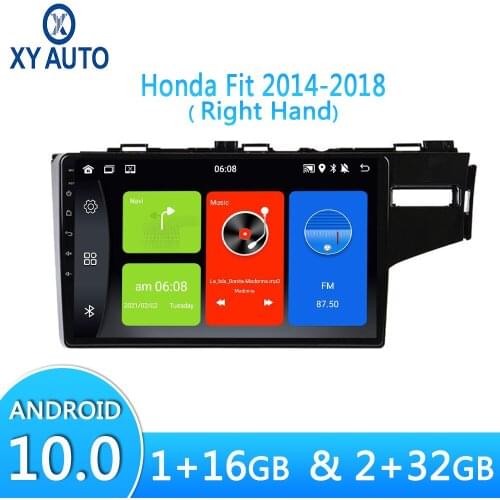 Android10 Head Unit For Honda Fit 2014-2018 RHD 9 inch Display Car Radio Multimedia Video Player WiFi GPS Bluetooth Split Screen
