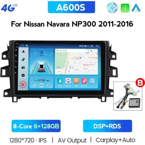 Carplay Android 10.0 2 Din Car Radio Player For Nissan NAVARA NP300 NP 300 2014 2015 2016 2017 9 Inch RDS Car Multimedia Player