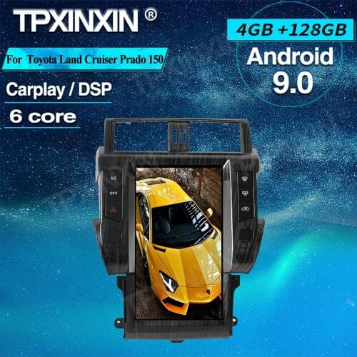 PX6 4+128G For Toyota Land Cruiser Prado 150 2014-2017 Android Car GPS Navigation Stereo Headunit Multimedia Player Auto Radio