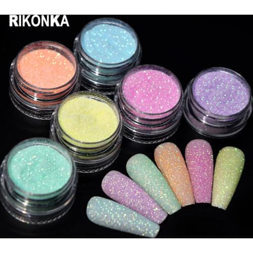Candy Sweater Effect Nail Glitter Set Sparkly Sugar Powder Chrome Pigment Dust For Manicure Polish Nail Art Decorations RK150080