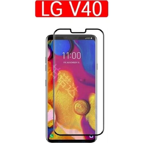 For LG V40 Tempered Glass V40 3D Curved Full Cover Tempered Glass Screen Protector For LG V40 Glass