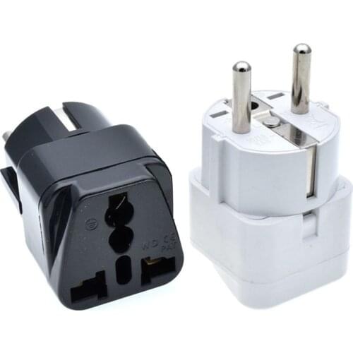 Israel Schuko Germany France Korea Travel Adapter AC Power Plug Universal Outlet Convert US/UK/AU World Plug WT