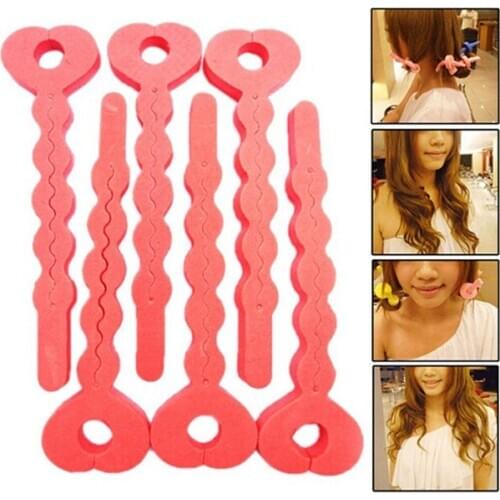 Sponge Hair Curlers Tools Strip Salon Hair Style Tools Wholesale 6 Pcs/lot Hot Selling Sponge Curler Hair Rollers Soft Foam
