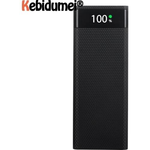 Kebidumei DIY 8*18650 Power Bank Case External 5V Battery Fast Charge Storage Box Shell For Charging Mobile Phones Portable New