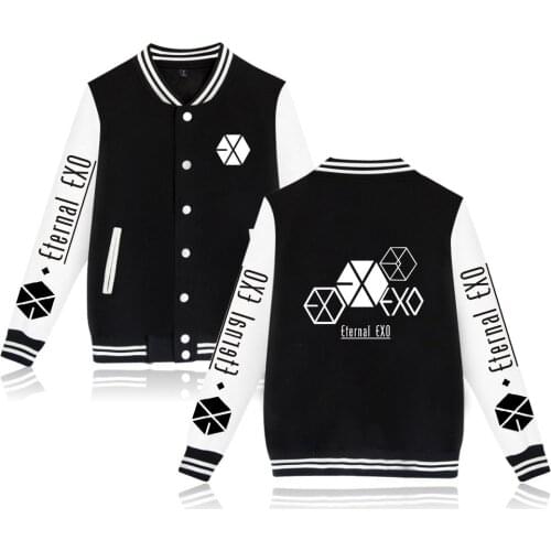 KPOP EXO PLANET#5 Jacket Kpop Jacket Women Streetwear Casacas Para Hombre Printed EXO PLANET#5 Baseball Jackets Plus Size Homme