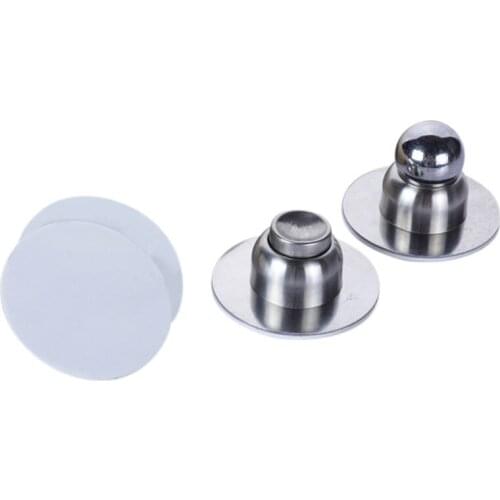 Stainless Steel Strong Magnetic Door Stop Stopper Noiseless Door Suction Catch Holder Home Hardware for Bedroom Bathroom 896B