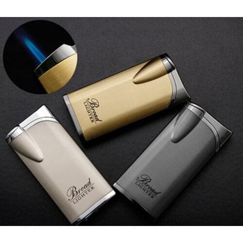 New Business Torch Butane Lighter Metal Windproof Turbine Lighter Smoking Accessories Gift for Men Cool Lighter Lighter Vintage