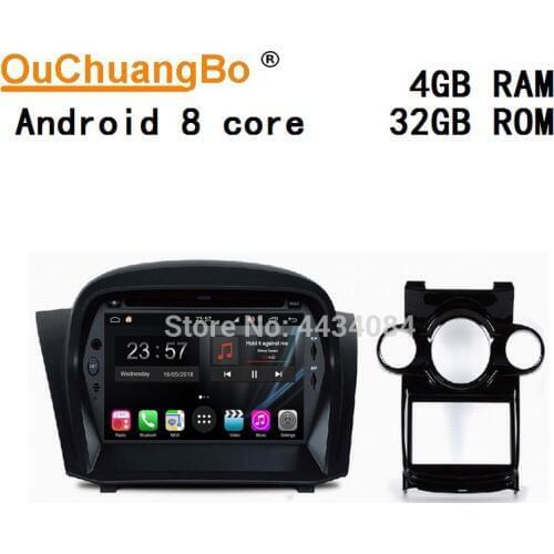 Ouchuangbo auto audio stereo S300 platform for Ford Fiesta 2014 support Wifi 8 cores 4+32 SWC HD Video gps navi android 9.0 OS