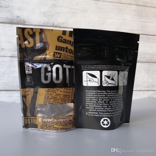 GOTTI Packbackboyz Bags resealable zipper seal for freshness Childproof flowers packing Lucky mylar bags Gotti mylar bags