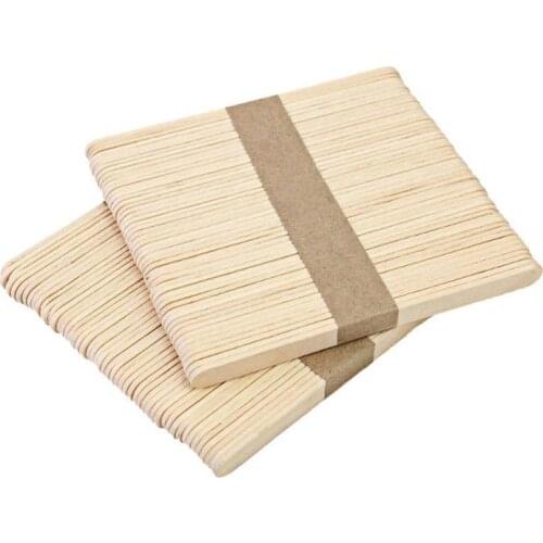 50pcs Tile grout Pressed stick Ceramic Floor glue gap scraping tool wooden ice cream popsicle stick Kids DIY Crafts supplies
