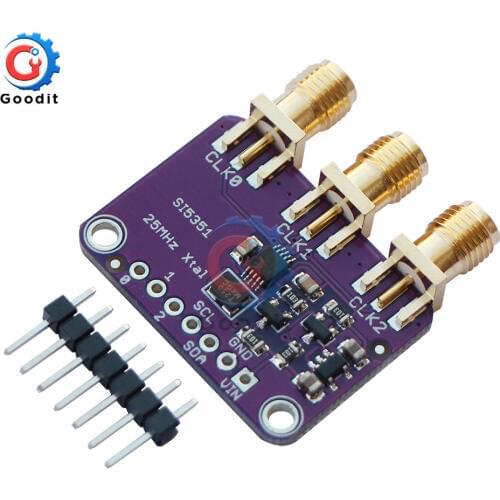 CJMCU-5351 Si5351A Si5351 I2C Clock Generator Breakout Board Module Signal Generator Clock 8KHz-160MHz For Arduino DC 3V-5V