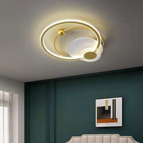 Modern Ceiling Lights For Living Room Bedroom Study Room dinning room black/gold luxury surface mounted led Ceiling Lamp kitchen