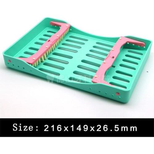 Dental Sterilization Rack Plastic Surgical Sterilization Box Autoclave Cassette File Burs Disinfection Holder for 5/10 Grids