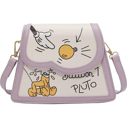 Disney Mickey Messenger Bag 2021 Cartoon Pu Shoulder Bag Summer New Shoulder Messenger Bag Girl Mobile Phone Bag