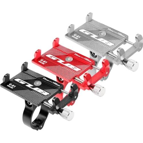 Cycling Accessories Universal Bicycle Scooter Aluminum Alloy Mobile Phone Holder Mountain Bike Bracket Anti-slip Stand