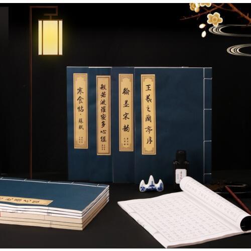 Adult Chinese Calligraphy Practice Copybooks Chinese Character Calligraphy Book Multiple Type Soft Brush Calligraphie Book