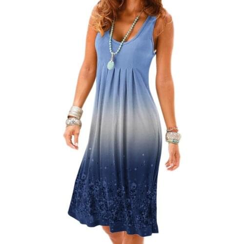 Fashion Summer Gredient Color Tank Top Women Dress Sleeveless Femme Midi Robe Sexy Backless Halter Dress Beach Mujer Vestidos