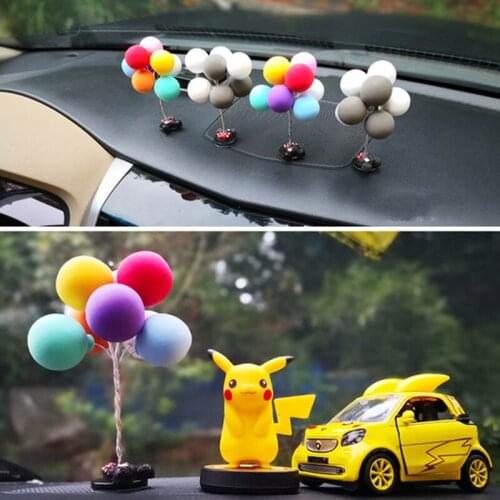 1 Pcs Multicolour Lovely Balloon Cute Auto Ornaments Car Decoration Mini Console Dashboard Decoration Car Interior Supplies