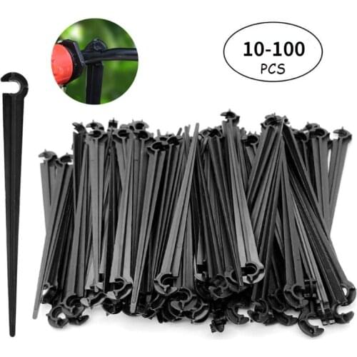 Hook Irigation 11cm Durable Plastic Fixed Stems Support Holder for 4/7 Drip Irrigation Water Hose Garden Accessories