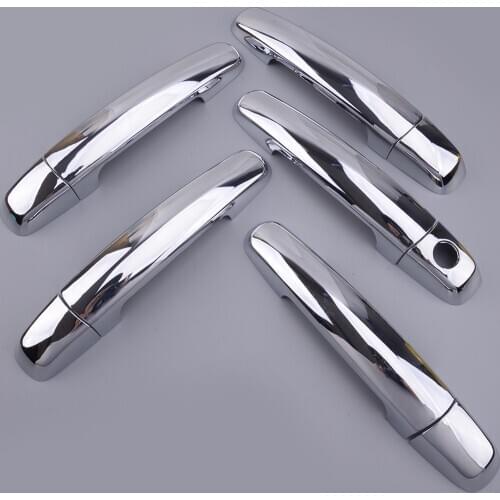 10pcs 5-Doors Chrome Exterior Side Door Handle Cover Trim Fit for Suzuki Grand Vitara 2006 2007 2008 2009 2010 2011 2012 2013