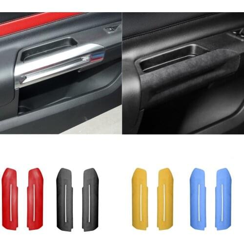 2 Pieces Of Ford Mustang 2015 2016 2017 2018 2019 2020 Car Decoration Accessories Inner Door Handle Cover Decoration Sticker Sha