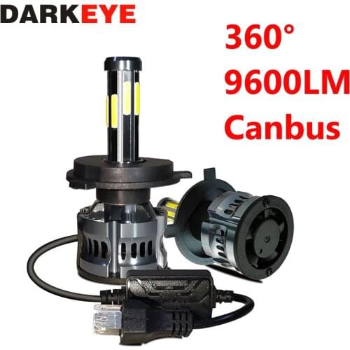 2pcs H7 LED H1 LED H8 HB3 9005 HB4 H11 Led Headlights Bulbs 120W High power Canbus 360 Degree Auto Lamp H4 9006 H13 880 9600LM