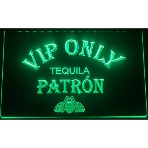 474 Vip Only Patron Tequila Led Neon Light Sign