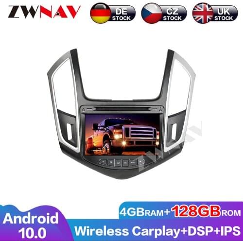 4G+128G Carplay Android 10.0 Screen Car DSP IPS DVD Player For Chevrolet Cruze 2015 GPS Auto Radio Audio Stereo Head unit