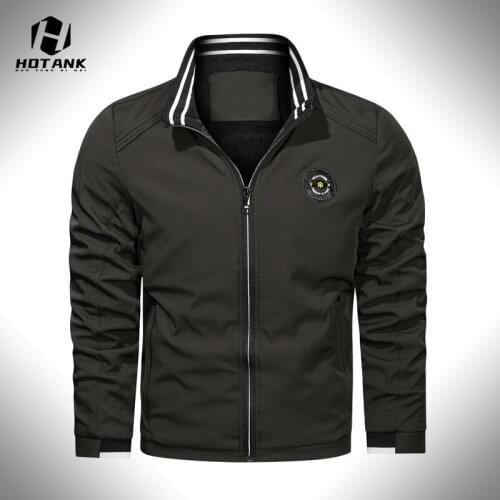 Brand Men Bomber Jacket Spring Autumn New Windbreaker Casual Mens Jackets Zipper Male Outwear Fashion Slim Stripe Baseball Coat