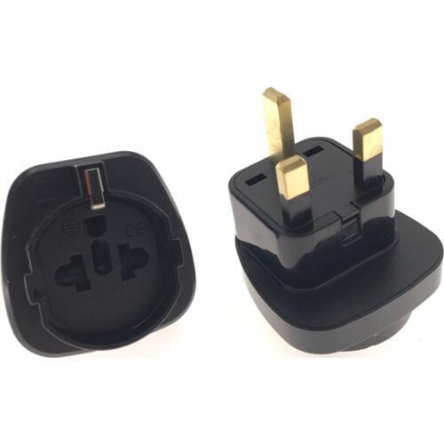 British Singapore Malaysia Male 13A To Universal US AU EU AC Power Travel Adapter Plug Converter Insured Wall Outlet Socket