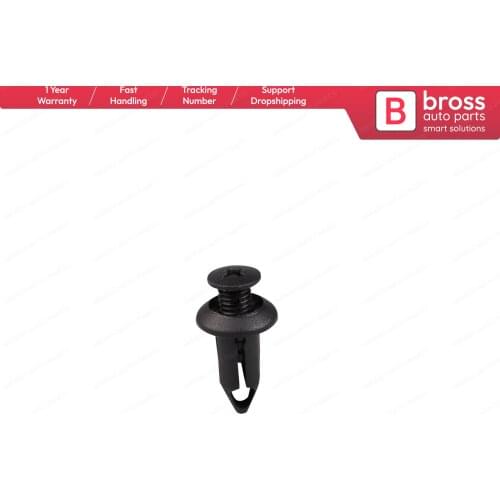Bross Auto Parts BCF1508 10 Pieces Bumper Cover Clip for GM: 10053182, Ford: W706264-S300, Chrysler: 6503163
