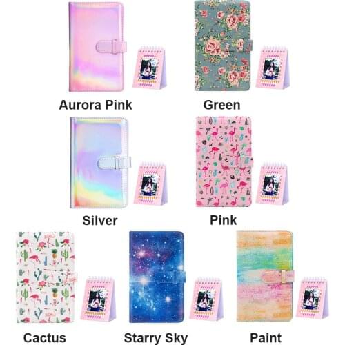 Pockets Mini Wallet Photo Album Book PU Leather Cover Picture Case for Fujifilm Instax Mini 11 9 8 7s 90 Film Paper