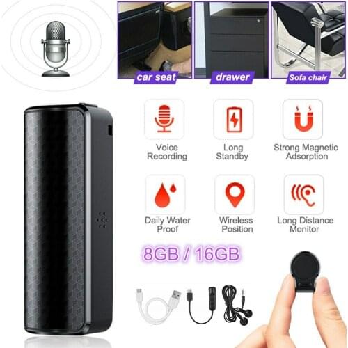 8/16/32GB Q70 Voice Activated Digital Audio Voice Recorder MP3 Player 192KBPS Non-stop USB Pen Built-in HD Microphone