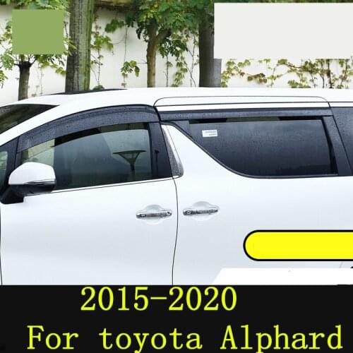 For toyota Alphard 2015-20 Car waterproof decorative strip sun visor special modified window rain eyebrow car decoration