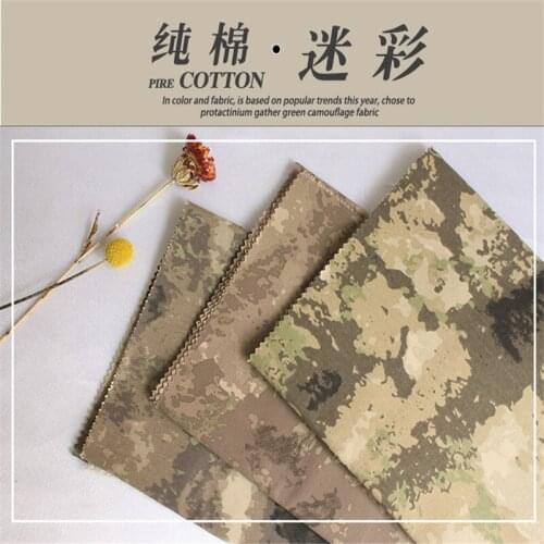 Cotton twill reinforced wear resistant outdoor camouflage clothing fabric
