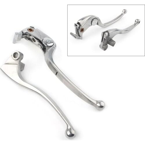 Chrome Motorcycle Hand Brake Clutch Lever For Kawasaki ZX636 ZX6R ZX6RR ZX-6R ZX-6RR 2005 2006 1Pair